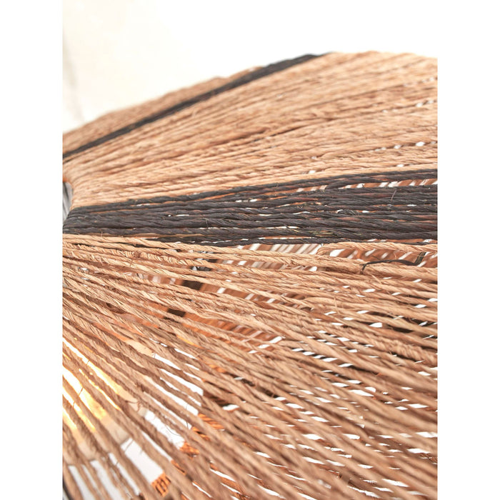 GOOD&MOJO Plafonniere Iguazu - Jute|Zwart - Ø55cm