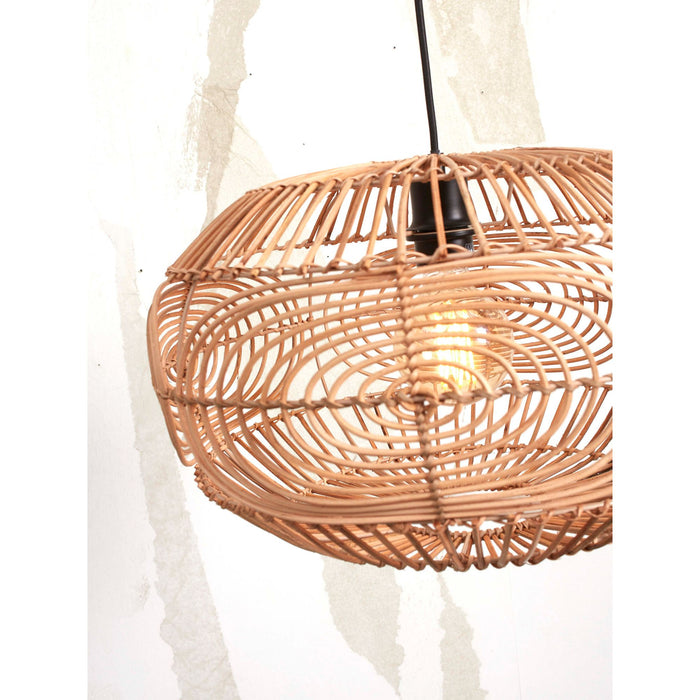 GOOD&MOJO Vloerlamp Madeira - Bamboe|Rotan - 74x48x176cm