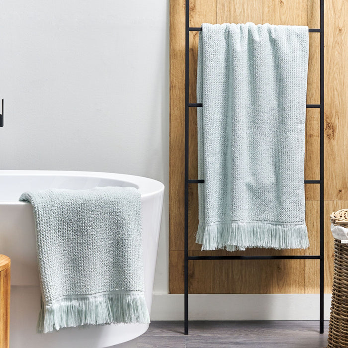 Beliani - ATIU - Handdoek set van 2 - Mintgroen - Katoen