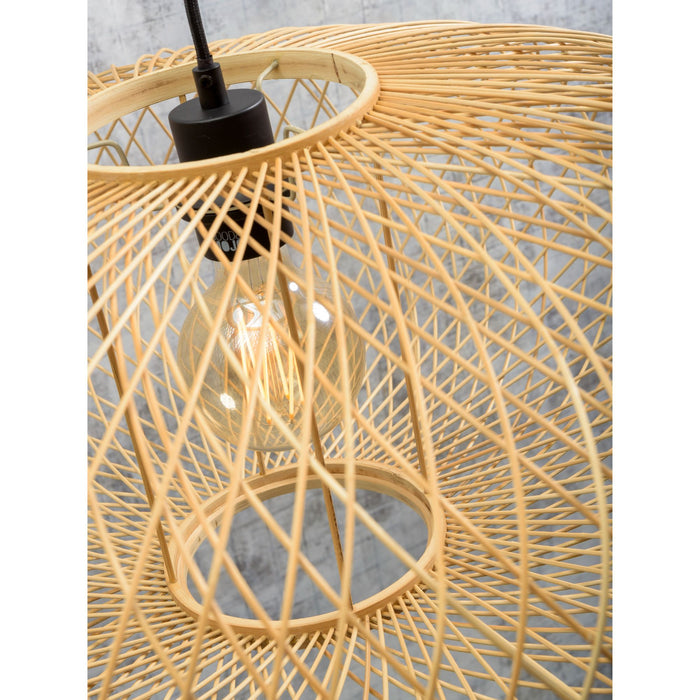 GOOD&MOJO Vloerlamp Cango - Bamboe Wit|Naturel - 36x60x176cm
