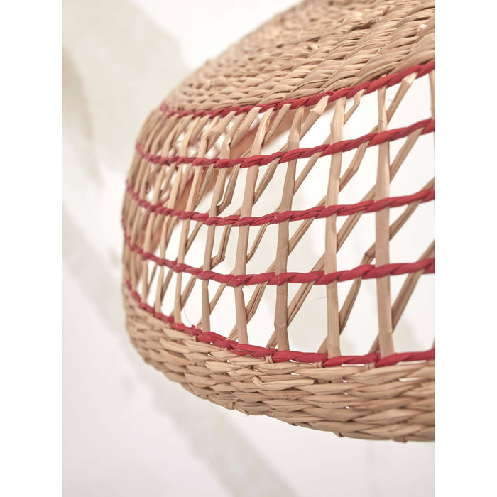 GOOD&MOJO Hanglamp Pantanal - Zeegras|Rood - Ø45cm