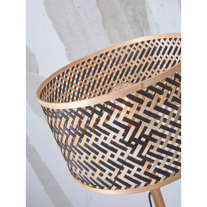 GOOD&MOJO Tafellamp Java - Bamboe|Zwart - Ø32x38cm