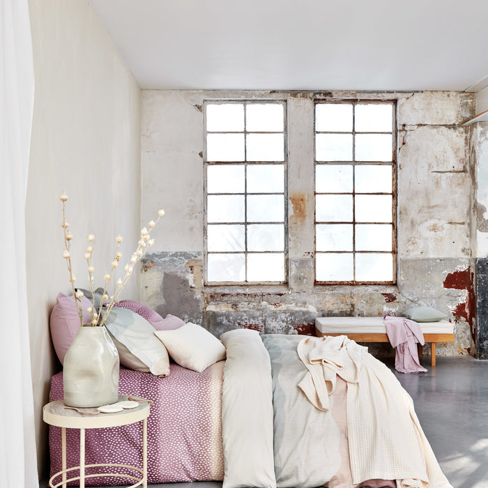 Vandyck Washed Cotton Dekbedovertrek 200 x 200/220 cm - Pale Pink