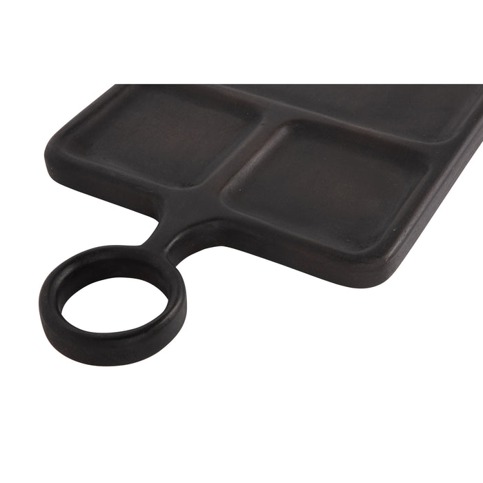 WOOOD Inara Hapjesplank - Mango Hout - Zwart - 2x44x25