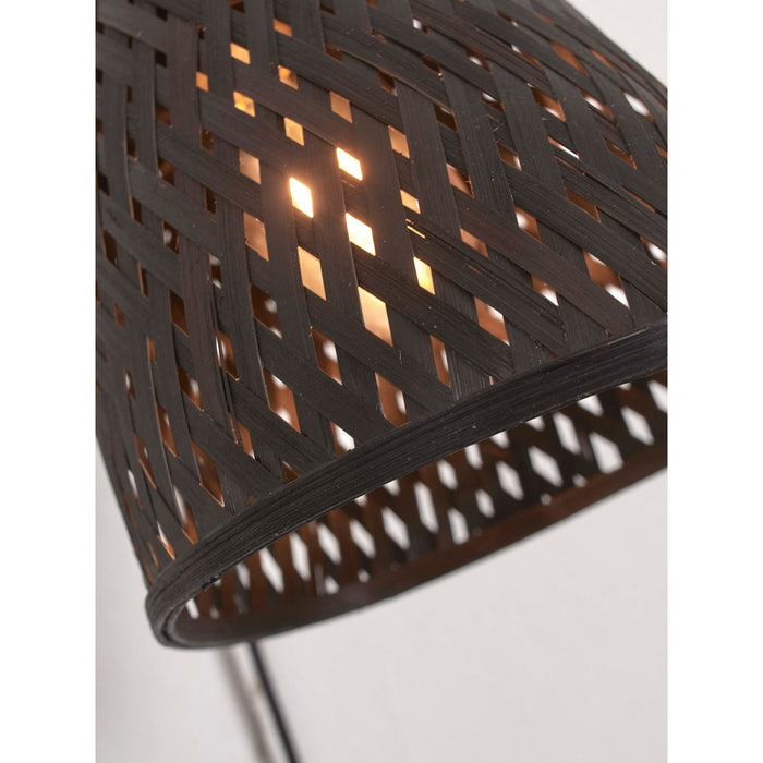 GOOD&MOJO Wandlamp Java - Bamboe Zwart - Ø15cm