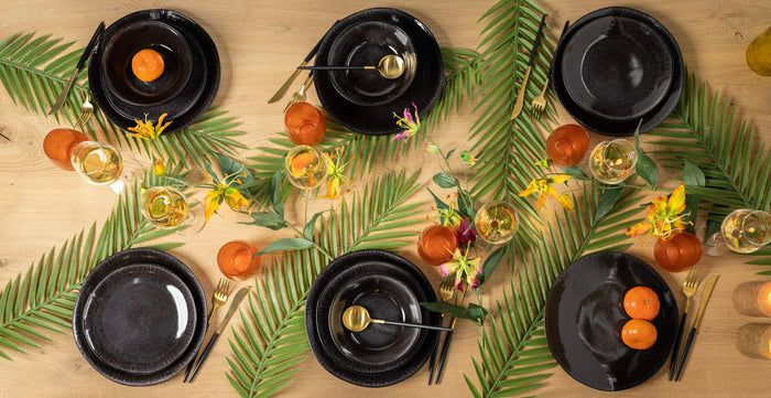 Studio Tavola Ontbijtborden New Black ø 22 cm - 6 Stuks