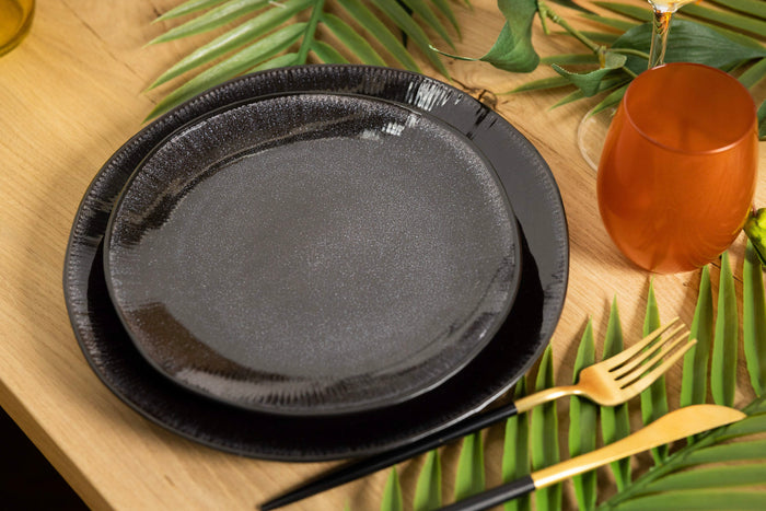 Studio Tavola Ontbijtborden New Black ø 22 cm - 6 Stuks