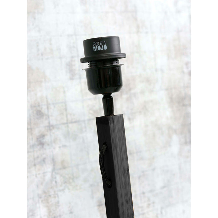 GOOD&MOJO Vloerlamp Bhutan - Zwart|Bamboe - 20x20x135cm