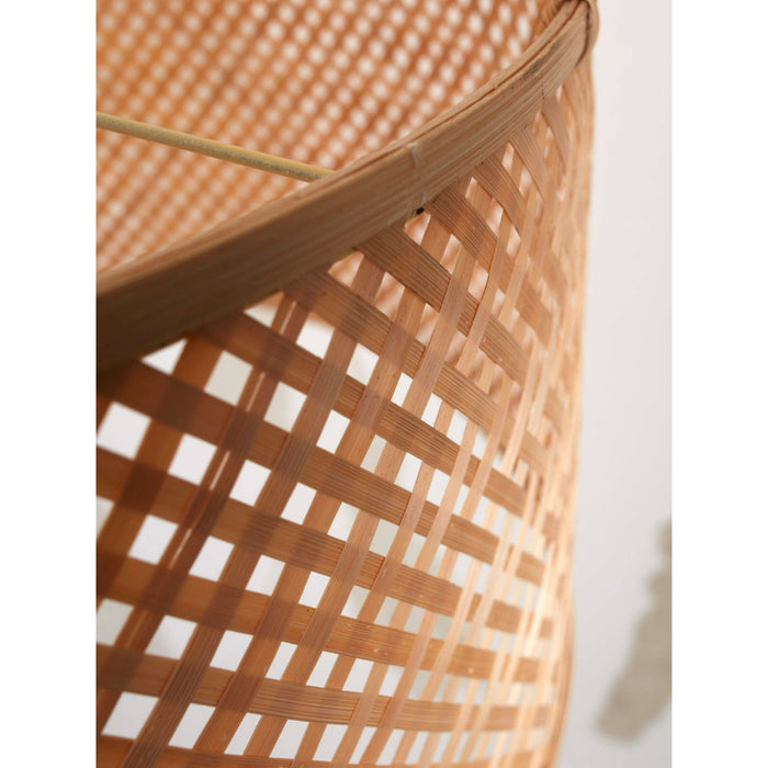 GOOD&MOJO Vloerlamp Java - Bamboe Wit|Naturel - 58x32x150cm