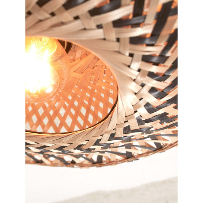 GOOD&MOJO Kalimantan Plafondlamp - Ø30cm - Naturel / Zwart