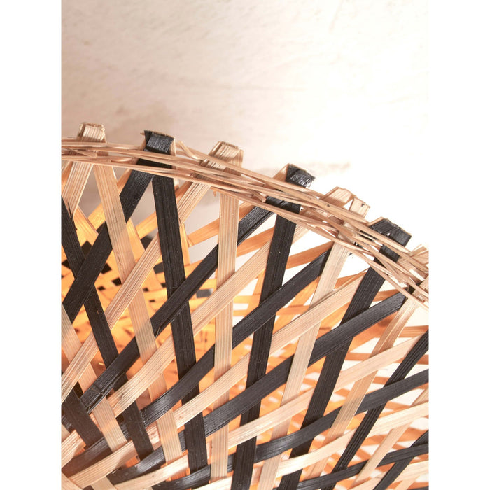 GOOD&MOJO Kalimantan Plafondlamp - Ø30cm - Naturel / Zwart
