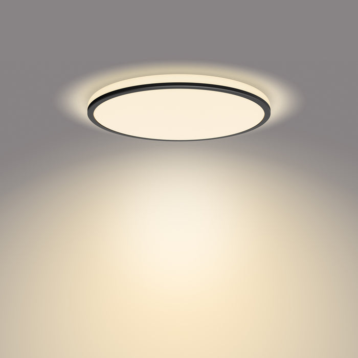 Philips Ozziet plafondlamp - rond - zwart - 18W 27K
