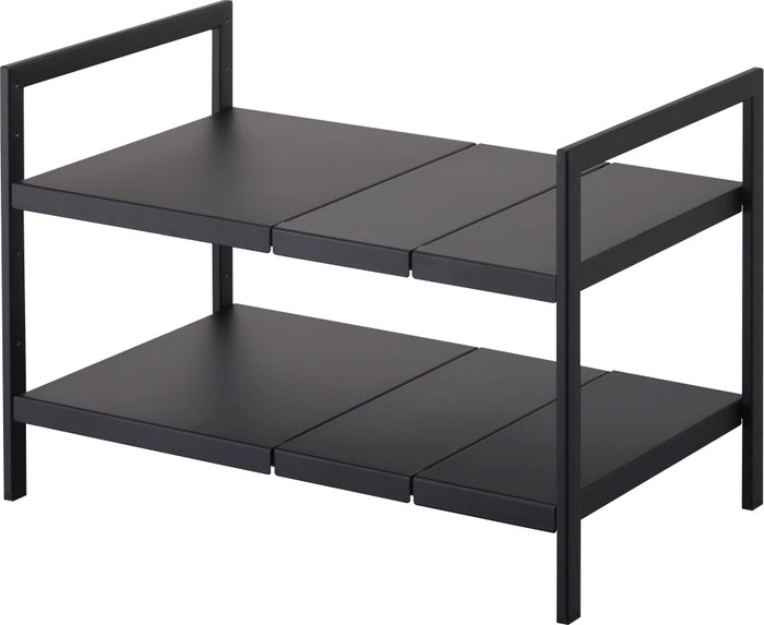 Yamazaki Keukenkast Organizer Uitschuifbaar - 2 niveau - Tower - Zwart