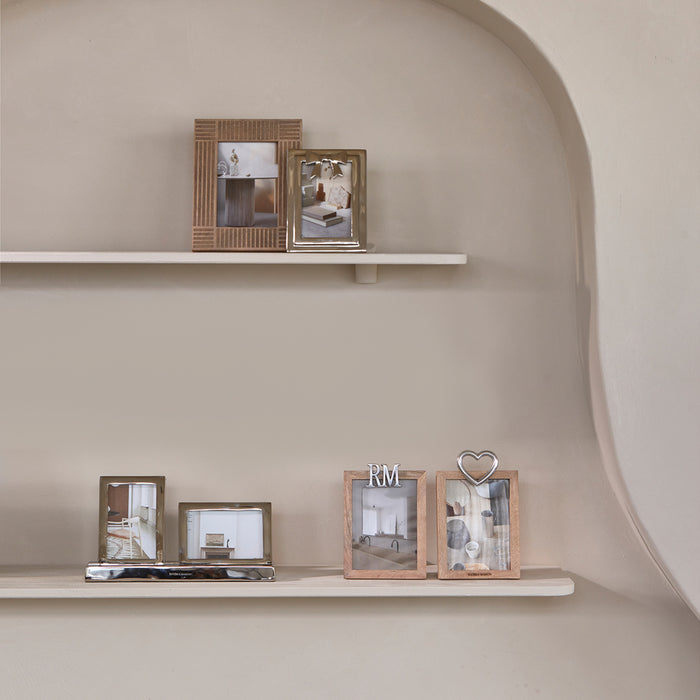 Riviera Maison Fotolijst 13x18 staand Zilver RM Logo - Logo - Bruin