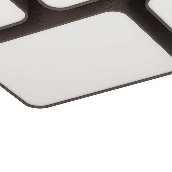 EGLO Mordazo Plafondlamp - E27 - 51 cm - Zwart|Antraciet|Bruin|Wit