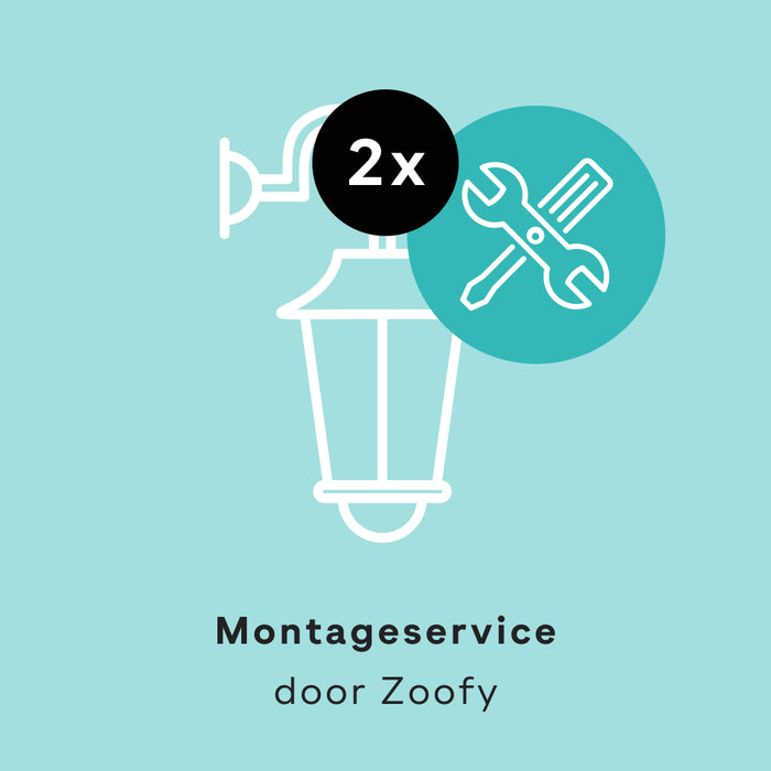 2x Montage buitenverlichting - Door Zoofy in samenwerking met fonQ