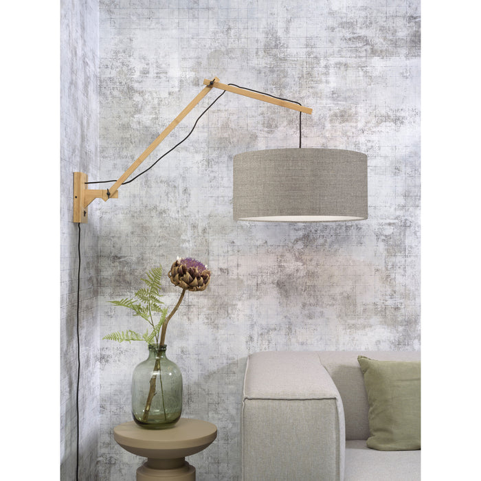 GOOD&MOJO Wandlamp Andes - Bamboe|Taupe - 95x47x55cm