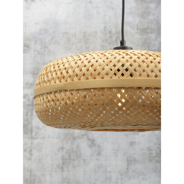 GOOD&MOJO Vloerlamp Palawan - Bamboe Zwart|Naturel - 68x40x176cm