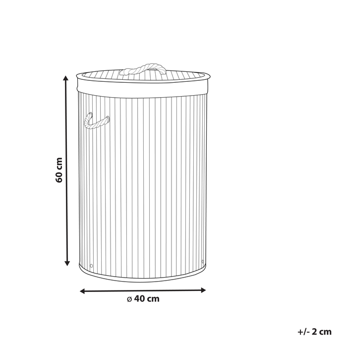 Beliani - SANNAR - Mand - Bruin - Bamboehout