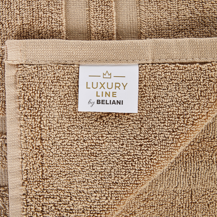 Beliani - MITIARO - Handdoek set van 9 - Zandbeige - Katoen