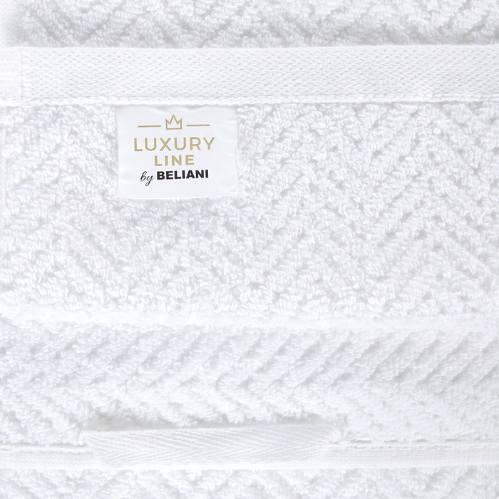 Beliani - MITIARO - Handdoek set van 2 - Wit - Katoen