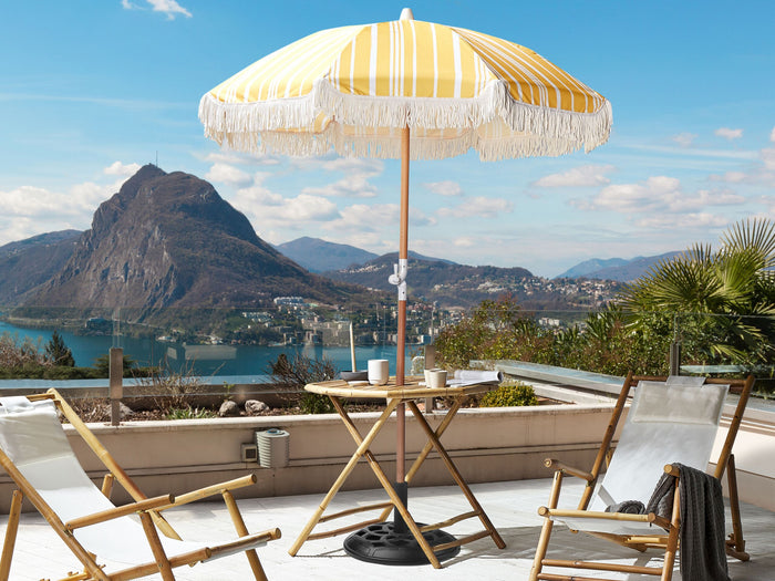 Beliani - MONDELLO - Parasol - Geel - Polyester