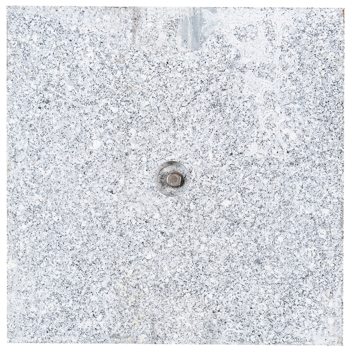 Beliani - CEGGIA - Parasolvoet - vierkant - Grijs - Graniet