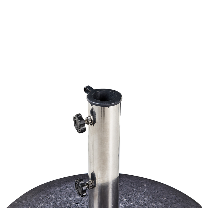 Beliani - CEGGIA - Parasolvoet - Zwart - Graniet