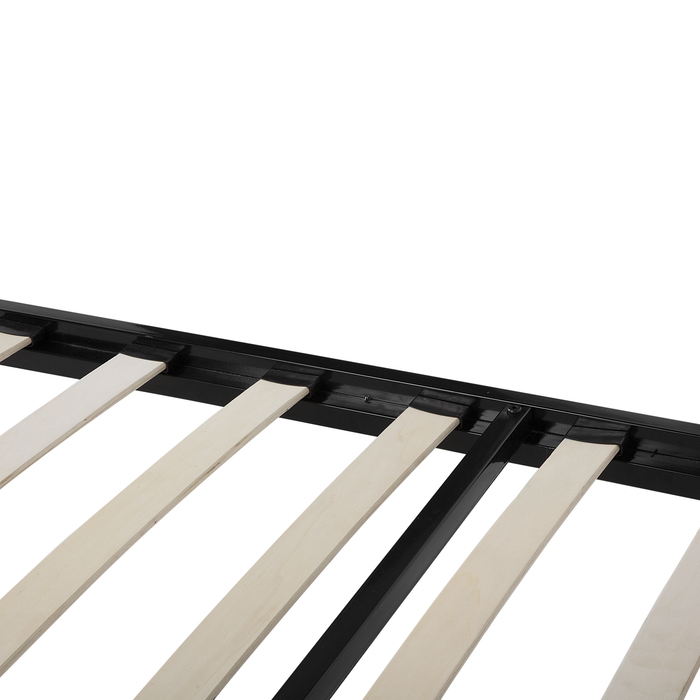 Beliani - CUSSET - Tweepersoonsbed - Zwart - 140 x 200 cm - Metaal