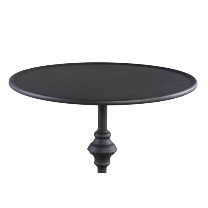 PTMD Dinja Black iron sidetable minimal chic round