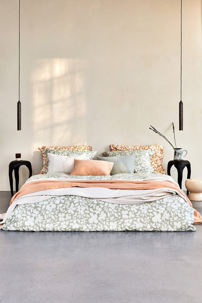 Vandyck Florals Dekbedovertrek 240 x 200/220 cm - Smoke Green