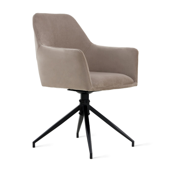 by fonQ Twist Eetkamerstoel - Velvet - Taupe