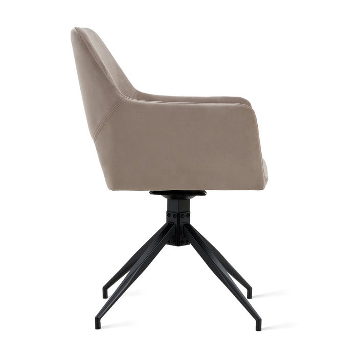 by fonQ Twist Eetkamerstoel - Velvet - Taupe