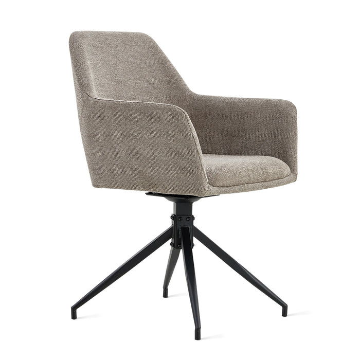 by fonQ Twist Eetkamerstoel - Linnen - Taupe