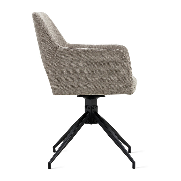 by fonQ Twist Eetkamerstoel - Linnen - Taupe