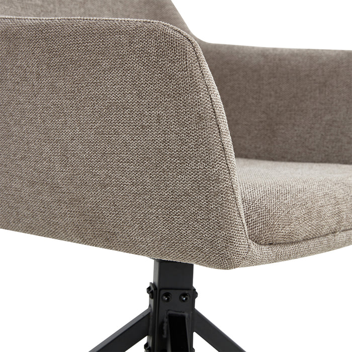 by fonQ Twist Eetkamerstoel - Linnen - Taupe