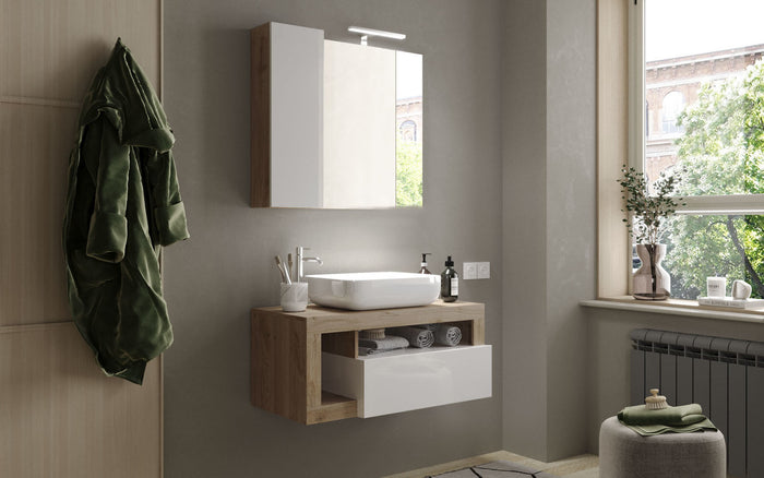 Benvenuto Design Hamburg 92 cm Zwevend Wastafel en Onderkast