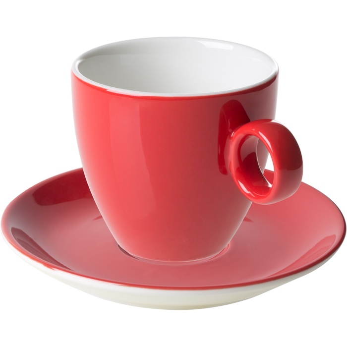 Maastricht Porselein Koffieset Bart Colour 17cl Rood 2 stuk(s)