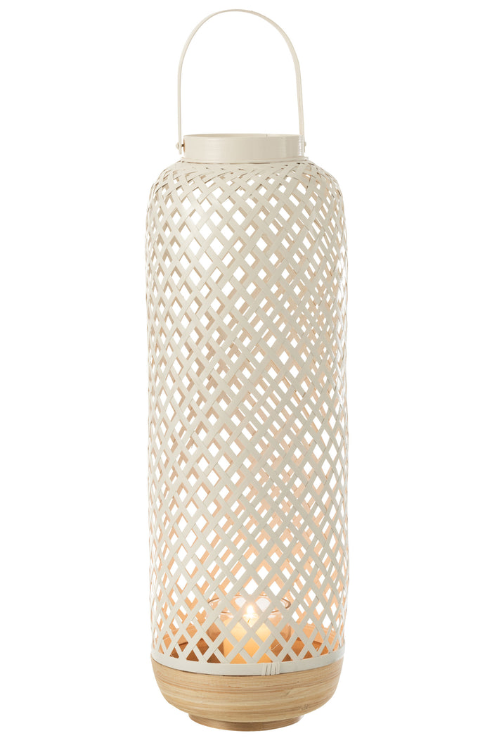 J-Line Lantaarn Evi Bamoe Wit Large
