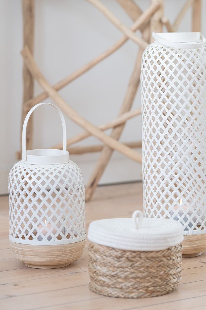 J-Line Lantaarn Evi Bamoe Wit Large