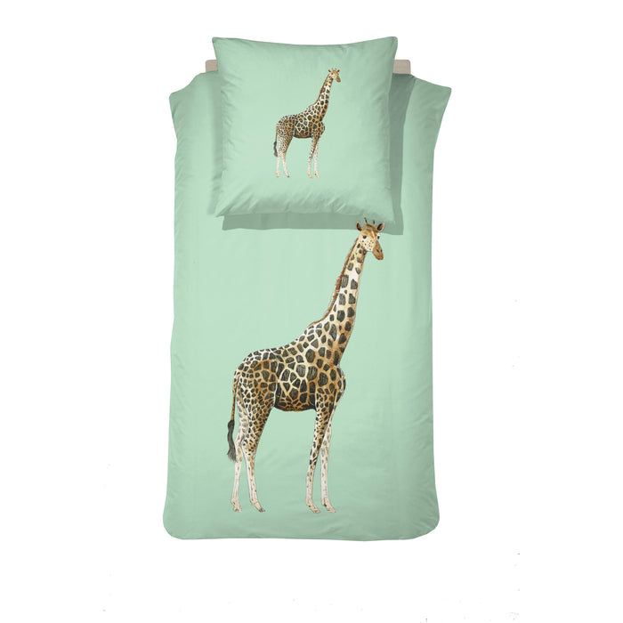 Damai Willa - Dekbedovertrek met rits - Katoen - 135x200 cm - Green