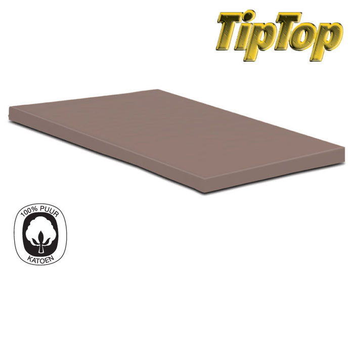 Harris&Darwin TipTop Jersey Taupe Topper Hoeslaken 200x200cm