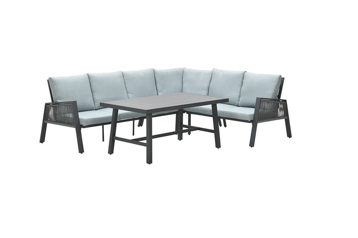 Garden Impressions Andrea L|D set 4delig rechts carbon black mint grey