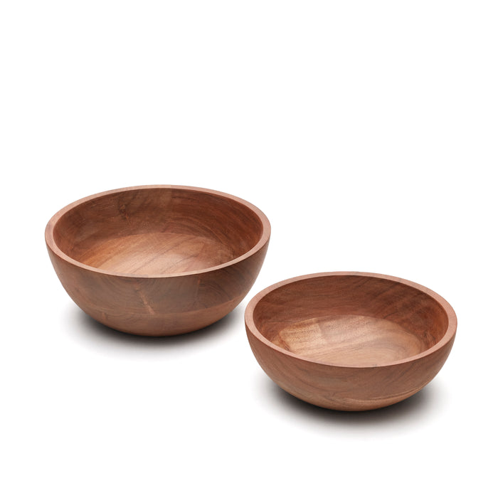 Kave Home - Delci set van 2 acaciahouten kommen