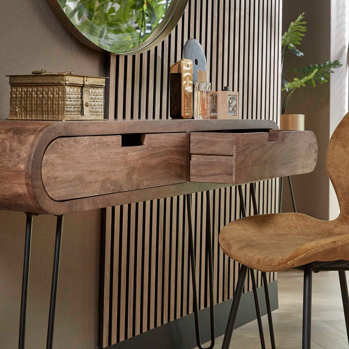 by fonQ Bruce Sidetable met 2 Lades - Mangohout