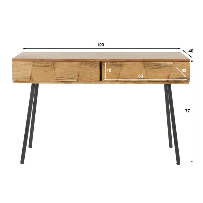 by fonQ Demi Sidetable met 2 Lades - Acaciahout