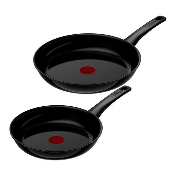 Tefal Renew Black ON Keramische Koekenpannenset Ø 24/28 cm