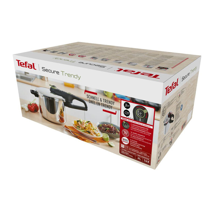 Tefal Secure 5 Trendy Snelkookpan 6 L - incl. Stoommand
