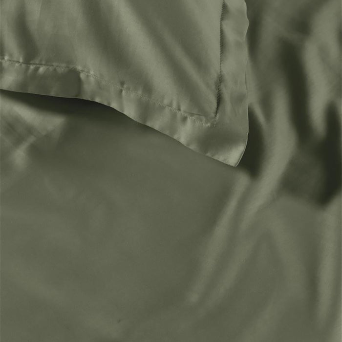 Ambiante Satin Dekbedovertrek 240 x 200/220 cm - Donkergroen