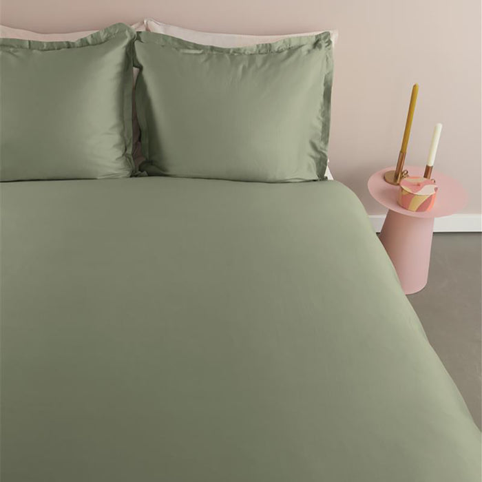 Ambiante Satin Dekbedovertrek 240 x 200/220 cm - Donkergroen